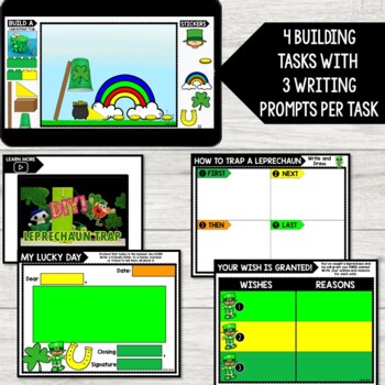 STEM Bins® Build & Write (MARCH) - St. Patrick's Day STEM Activities - Image 2