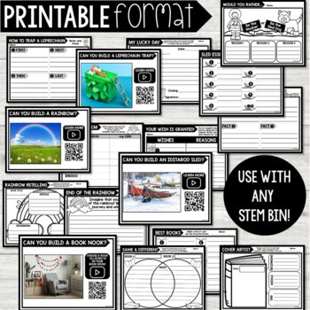 STEM Bins® Build & Write (MARCH) - St. Patrick's Day STEM Activities - Image 4