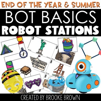 End of the Year Summer Robot Activities & Stations: Robotics Sphero Dash Bee-Bot