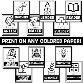 I Am Makerspace Posters - STEM classroom decor - Image 2