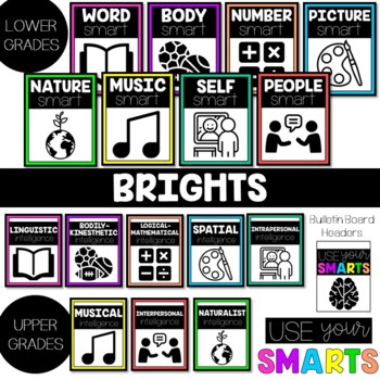 Simple Multiple Intelligence / Smarts Posters (4 Styles) - Gifted and Talented – preview 1