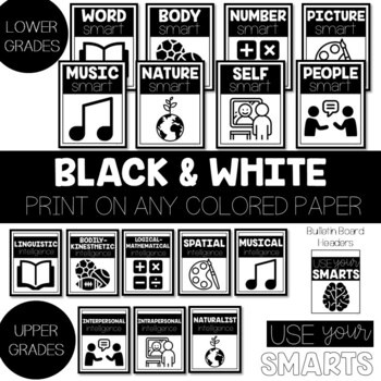 Simple Multiple Intelligence / Smarts Posters (4 Styles) - Gifted and Talented – preview 3