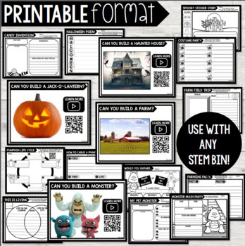 STEM Bins® Build & Write (OCTOBER) Halloween STEM Activities Printable + Digital - Image 4