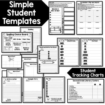 Second Grade Literacy Centers Made EASY! - Low Prep 2nd Grade Literacy Stations – preview 2