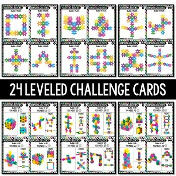 STEM Bins® Hashtag Blocks Speed Builds: SET 1 - STEM Activities - Fast Finishers - Image 2