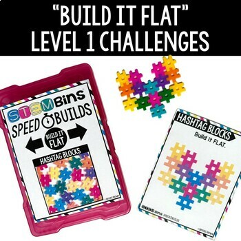 STEM Bins® Hashtag Blocks Speed Builds: SET 1 - STEM Activities - Fast Finishers - Image 3