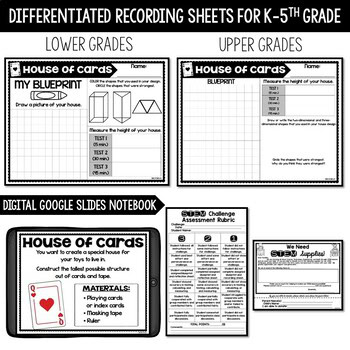 House of Cards STEM Valentine's Day STEM Activity Index Card Tower Party Station - Image 3