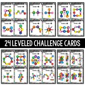 STEM Bins® Brain Flakes® Plastic Snowflakes Speed Builds: STEM Activities SET 1 - Image 2
