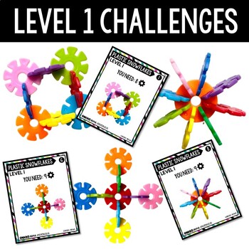 STEM Bins® Brain Flakes® Plastic Snowflakes Speed Builds: STEM Activities SET 1 - Image 3