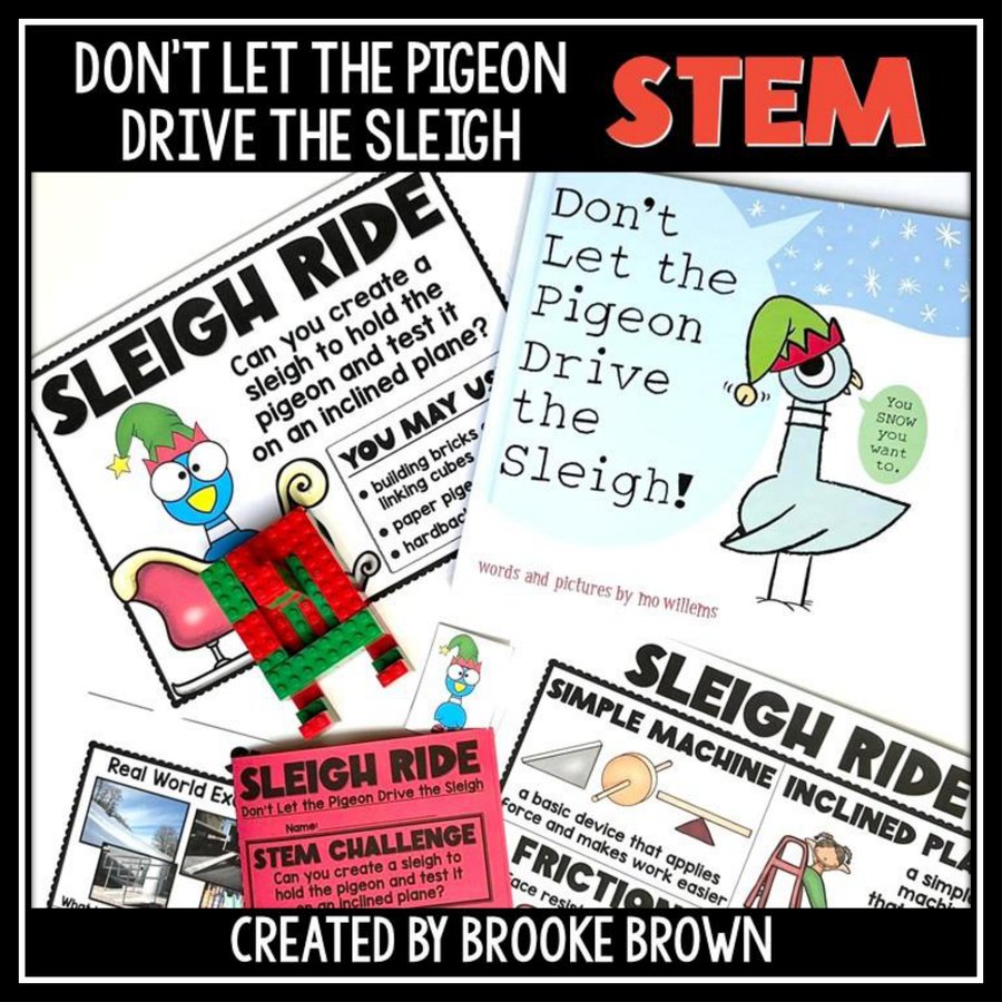 Don't Let the Pigeon Drive the Sleigh STEM lesson cover