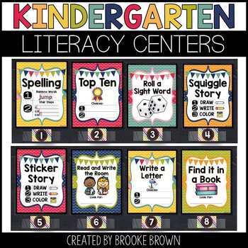 Kindergarten Literacy Centers Made EASY! cover