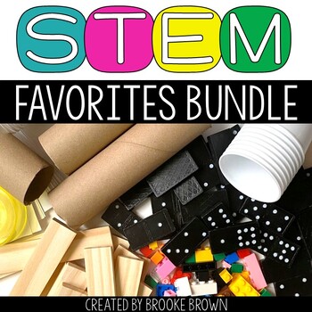 STEM Favorites BUNDLE - STEM Activities & Challenges, Stations, STEM Bins K-5th