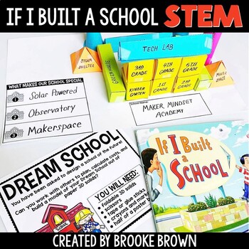 If I Built a School STEM Activities for Back to School - 3D shapes solids