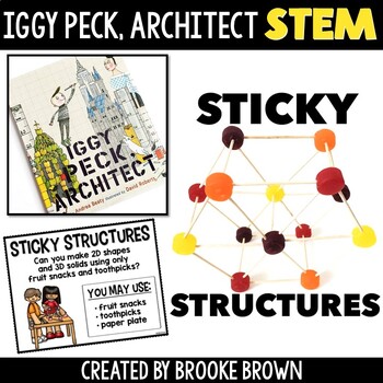Iggy Peck, Architect STEM Activity - Fruit Snack Structures Math 3D Solids