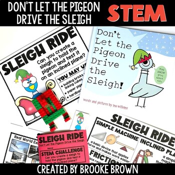 Don't Let the Pigeon Drive the Sleigh STEM Activity for Christmas & Winter