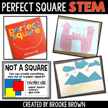 Perfect Square STEM Activity - Back to School - Art STEAM - Paper Crafting