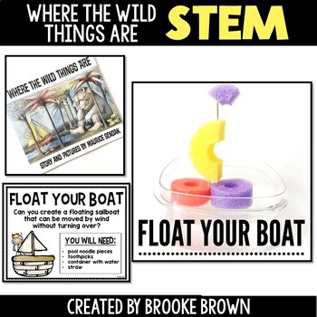 Where the Wild Things Are Read Aloud STEM Activity - Pool Noodle Boats - Spring