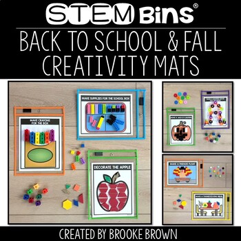 Back to School Fall STEM Bins® Creativity Mats Activities Halloween Thanksgiving