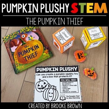 Pumpkin Plushy Squishy STEM Activity -  Fall Halloween Craft - The Pumpkin Thief