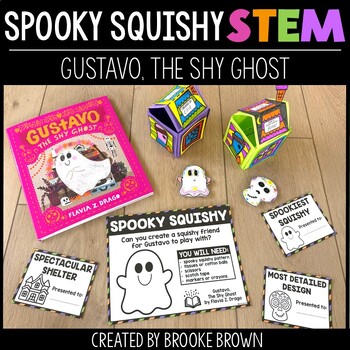Spooky Squishy STEM Activity -  Fall Halloween Craft - Gustavo, The Shy Ghost