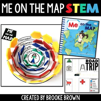 Me on the Map STEM Activities - Social Studies Activity, Map Skills, Maps