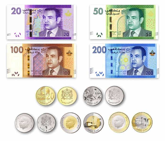 dinero Marruecos - Tarjetas - cajeros - el dirham