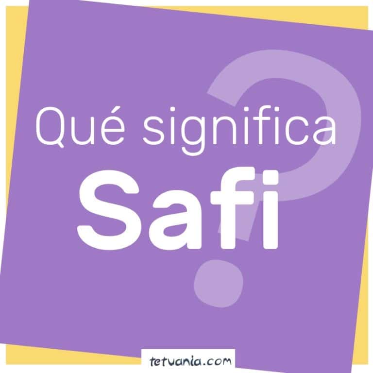 que significa safi