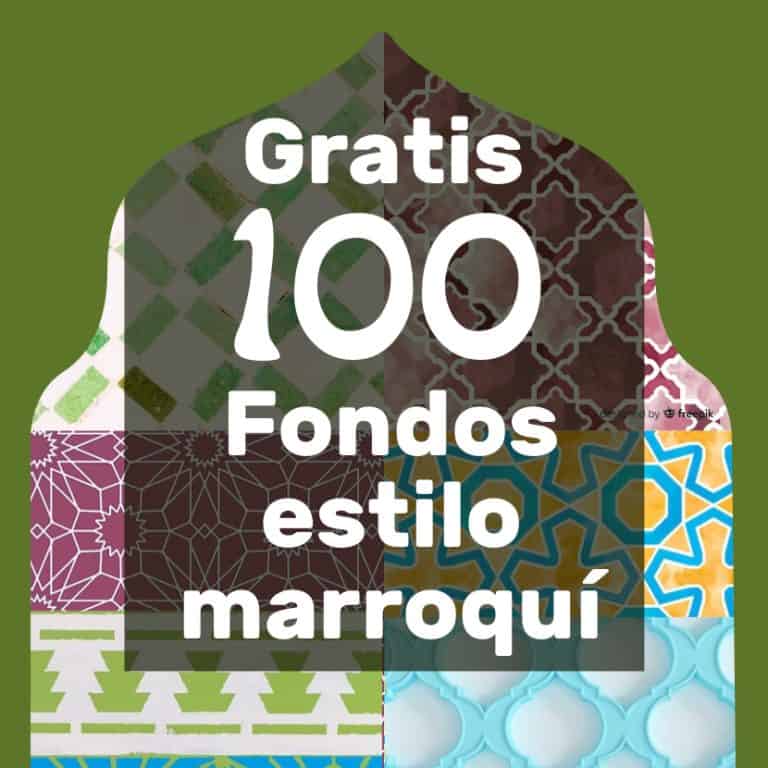GRATIS 100 fondos estilo marroquí para tus diseños