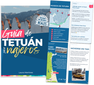 Guía práctica de Tetuán con acuarelas únicas y mapas destacados.