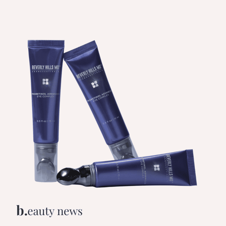 Beverly Hills MD ProRetinol Advanced Eye Complex tubes on white background.