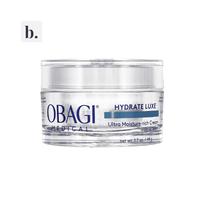 Obagi Hydrate Luxe® Ultra Moisture-Rich Cream 2 Obagi Hydrate Luxe Ultra Moisture-Rich Cream jar for skincare.