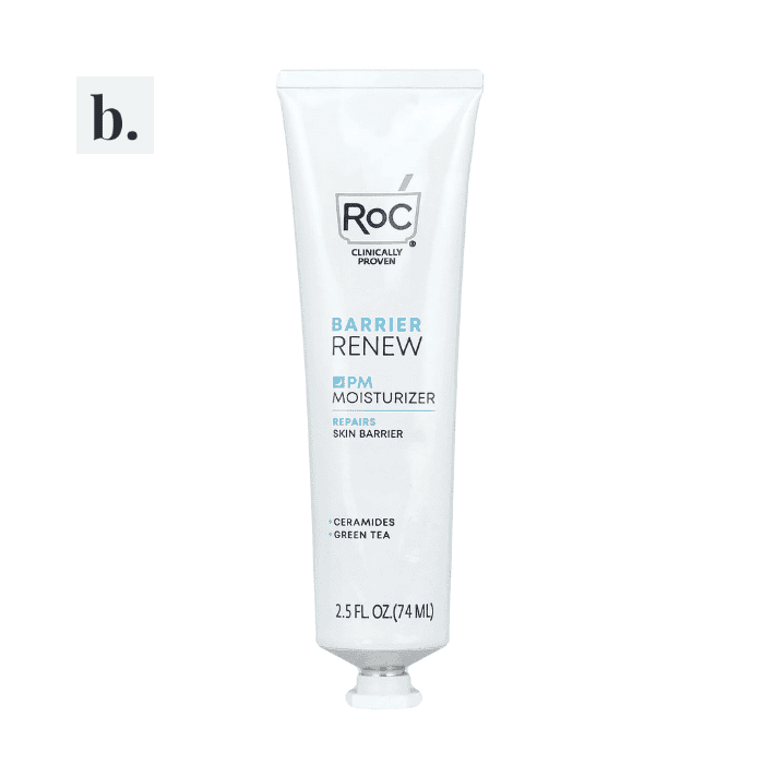 RoC Barrier Renew® PM Moisturizer 2 RoC Barrier Renew® PM Moisturizer tube for skin repair and hydration.