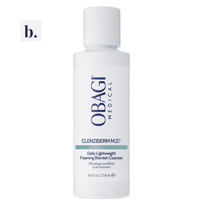 Obagi CLENZIderm M.D.® Daily Lightweight Foaming Blemish Cleanser 2 Obagi CLENZIderm M.D.® Daily Lightweight Foaming Blemish Cleanser bottle.