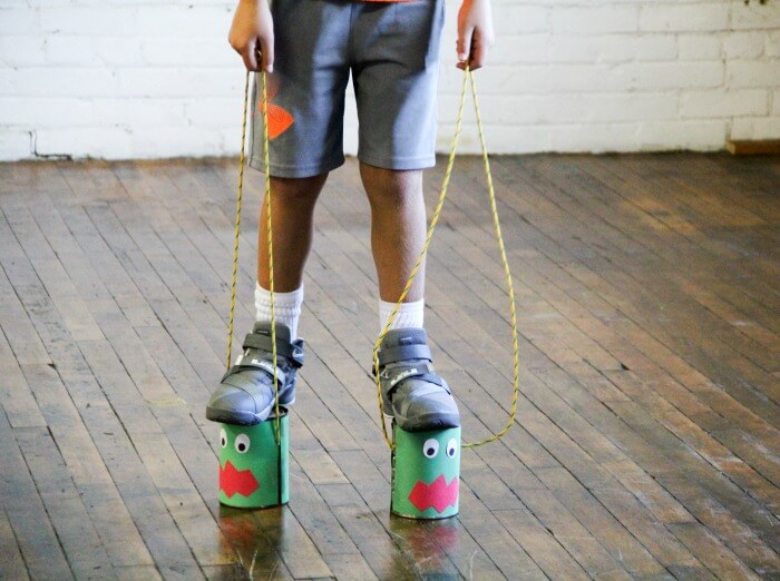 The Inspired Treehouse - Kids will love wearing these fun monster feet to take a walk on the wild side! This is the perfect game for a Halloween party!