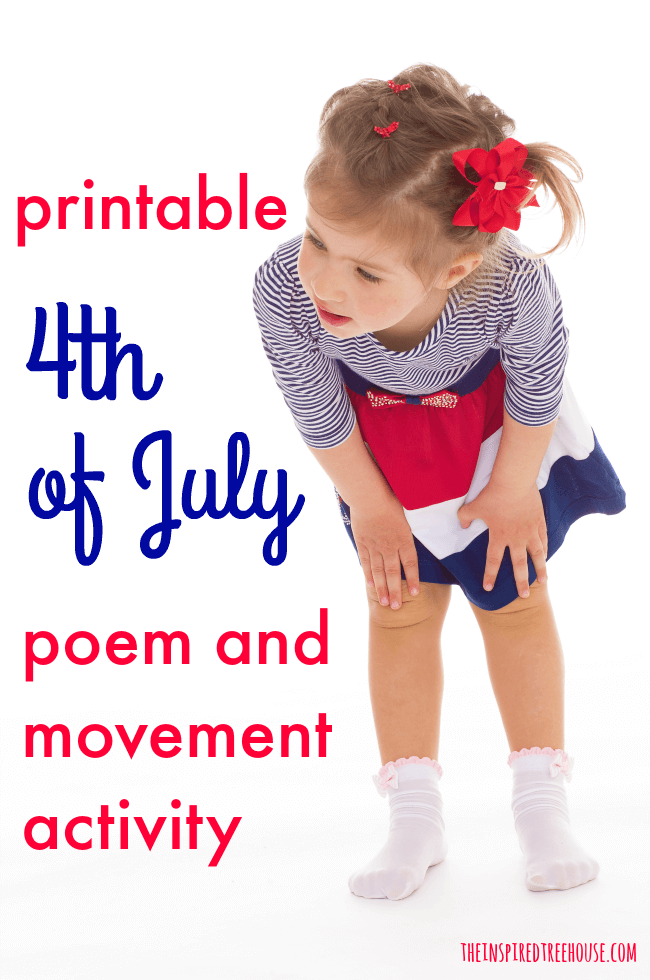 The Inspired Treehouse - This poem and movement activity is a great way for everyone to experience fireworks, even if they’re a bit afraid of the real thing!