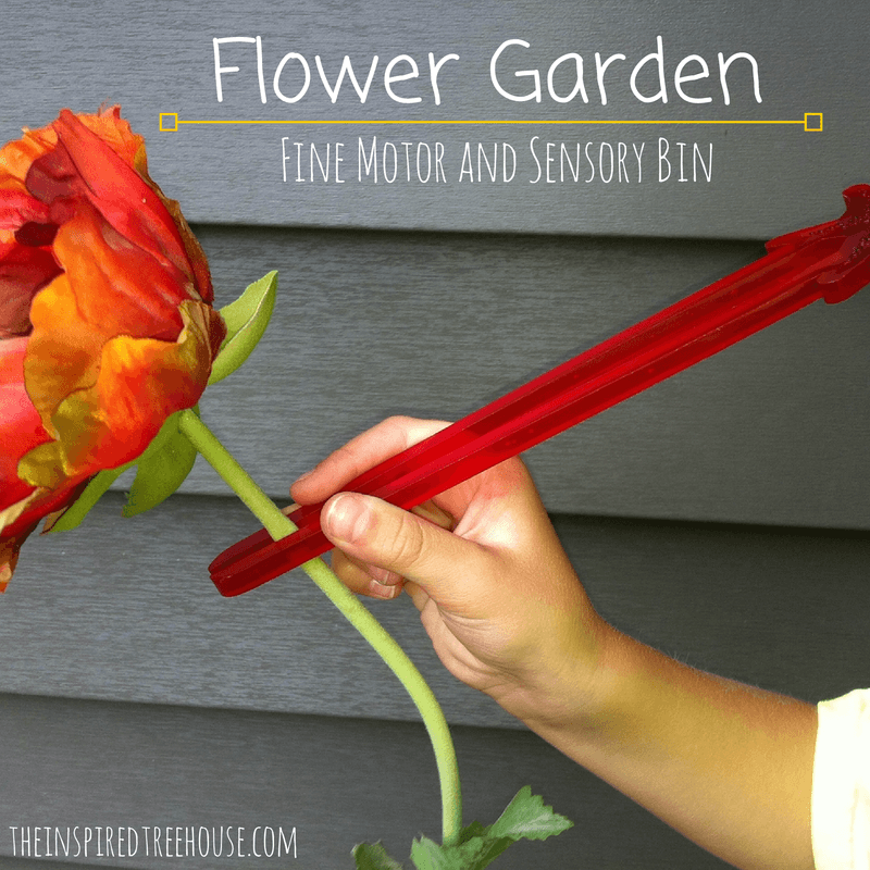 fine motor activities flower garden fine motor and sensory bin