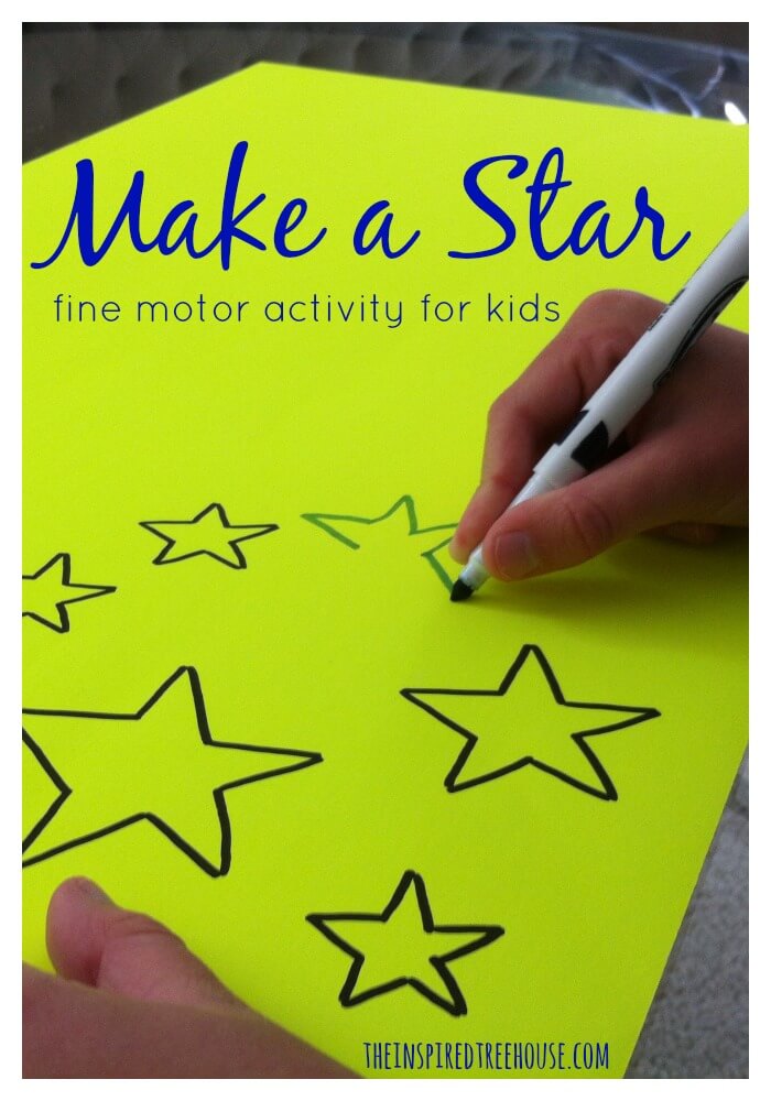 fine motor activities make a star