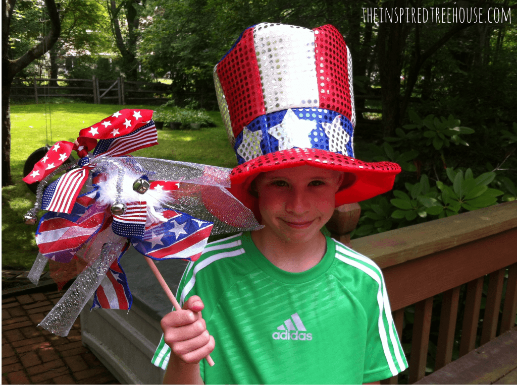 fine motor activities patriotic wands 3