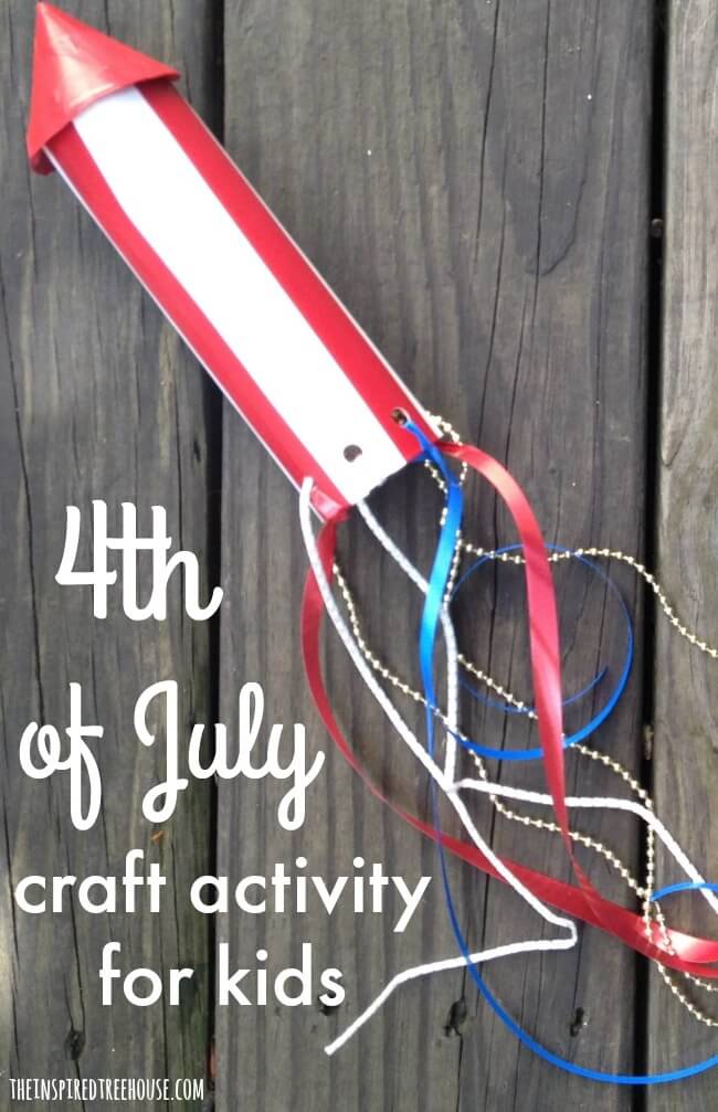 The Inspired Treehouse - Try this simple 4th of July craft and movement activity to keep kids entertained this holiday weekend!