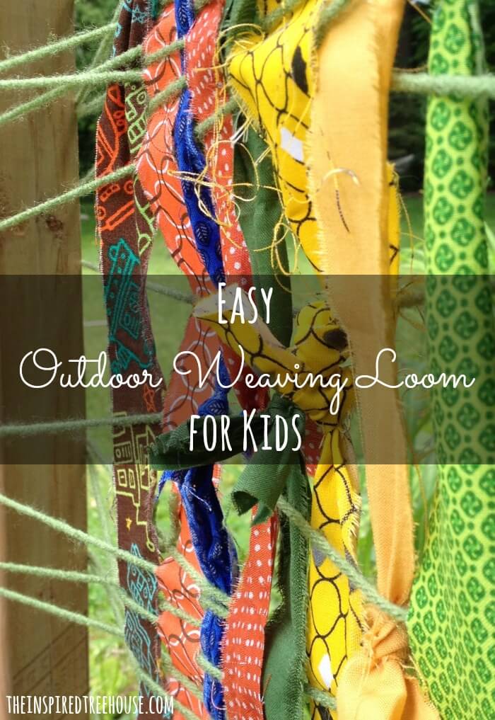 fine motor activities easy outdoor weaving loom1
