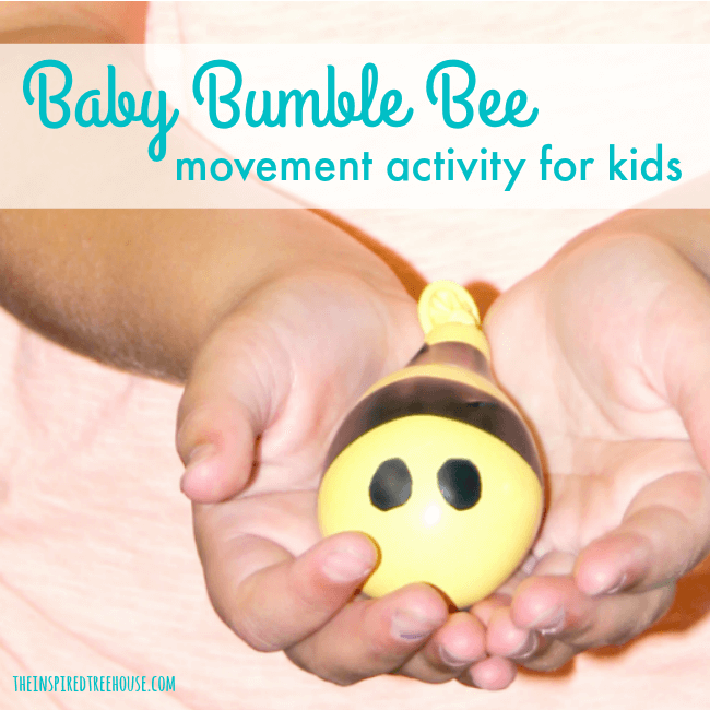 The Inspired Treehouse - This movement activity for kids quickly became one of our most popular posts because kids are fascinated by the squishable little bumble bees!