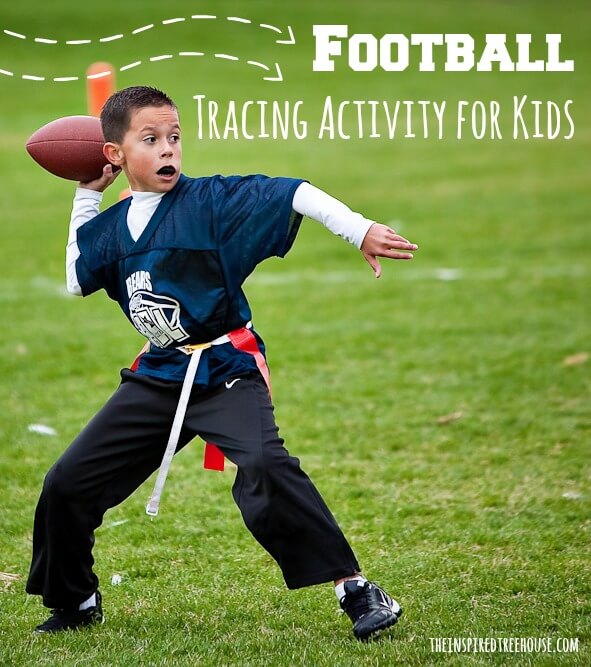 fine motor activities football tracing activity for kids