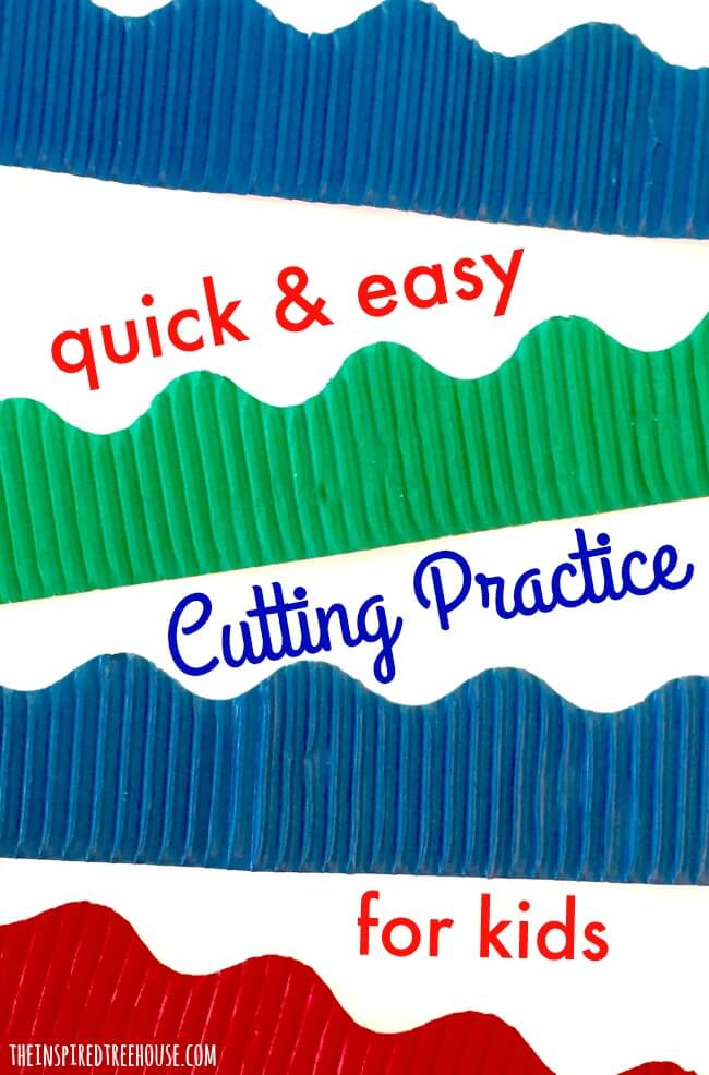 The Inspired Treehouse - Looking for a really fun and easy way to give kids some practice with scissors? Check out this activity!
