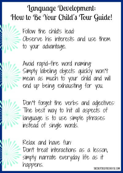 language development graphic