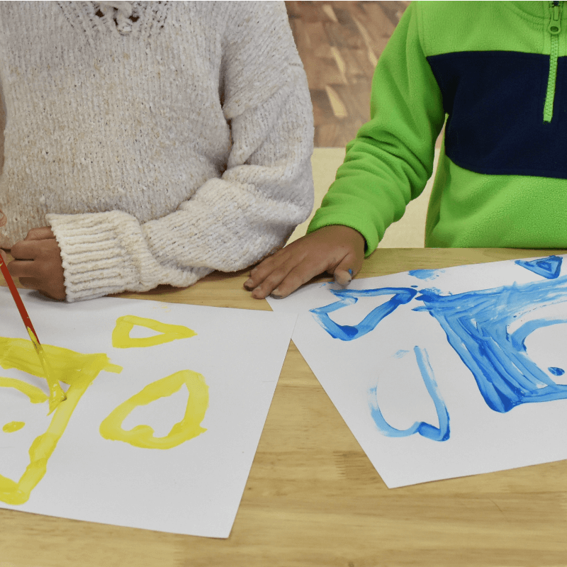 The Inspired Treehouse - Want to make a friend and a masterpiece?  Cooperative art activities for kids are perfect for getting little ones to work together while also targeting visual motor and fine motor skills.