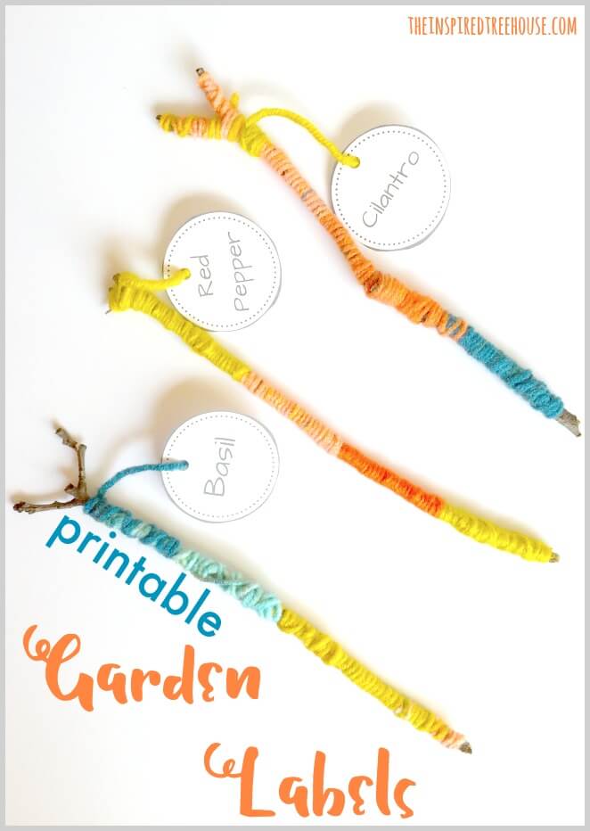 The Inspired Treehouse - Add these printable plant labels to your list of kids garden ideas this spring!