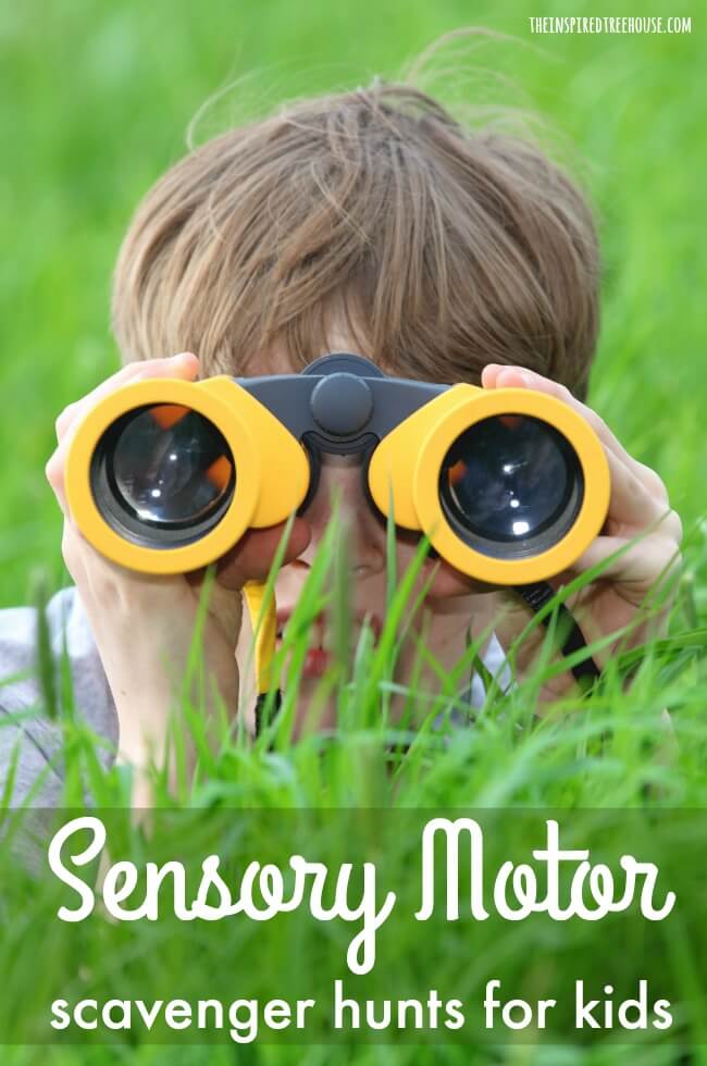 The Inspired Treehouse - Sensory Motor Scavenger Hunts for Kids