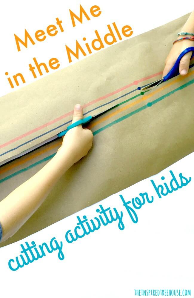 The Inspired Treehouse - This fun cutting activity lets kids work on scissors skills with a friend!