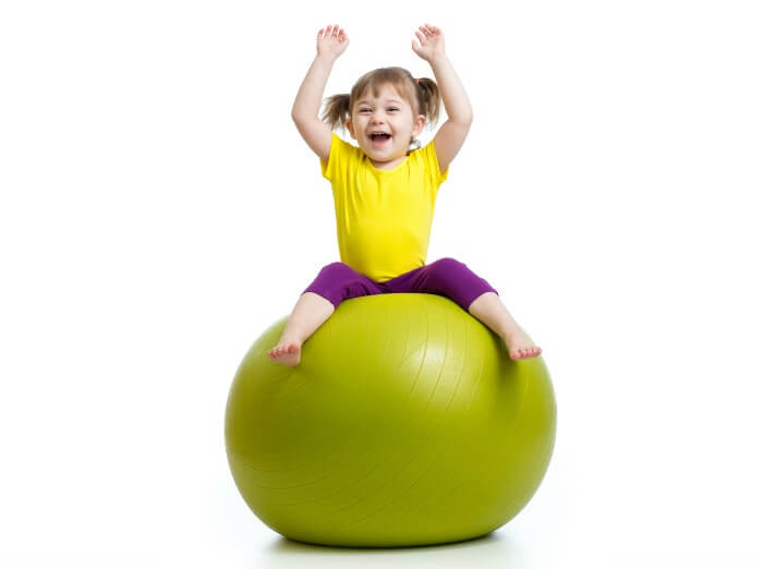 The Inspired Treehouse - These fun physical activities for kids require only two simple things - a therapy ball and some space to play!
