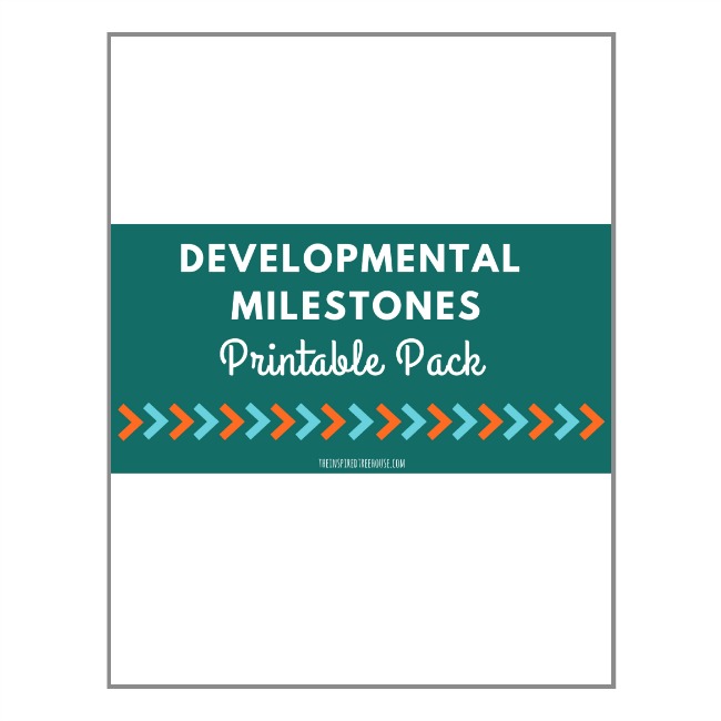 The Inspired Treehouse - Our Printable Developmental Milestones Handouts are the ideal resource for sharing information about baby, toddler, and preschool development with parents and caregivers.